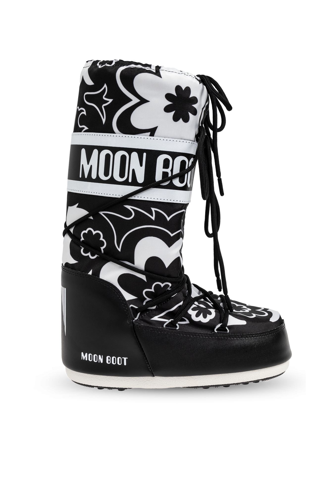 Black Snow Boots Icon Flower Moon Boot Vitkac Italy